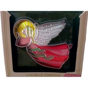 Hallmark Keepsake ANGEL Sun Catcher Ornament Colors‎ of Christmas Vintage 1981